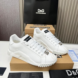 Мужские кожаные кроссовки Dolce & Gabbana 2023-2024 белые