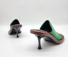 Женские кожаные туфли JW Anderson 2023-2024 зеленые