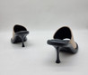 Женские кожаные туфли JW Anderson 2023-2024 черные с бежевым