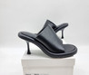 Женские кожаные туфли JW Anderson 2023-2024 черные