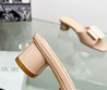 Женские кожаные туфли Christian Dior 2023-2024 бежевые