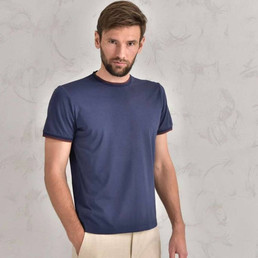 Мужская футболка Loro Piana 2023-2024 синяя