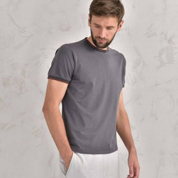 Мужская футболка Loro Piana 2023-2024 темно-серая