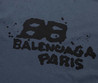 Женская футболка Balenciaga 2023-2024 синяя с надписью