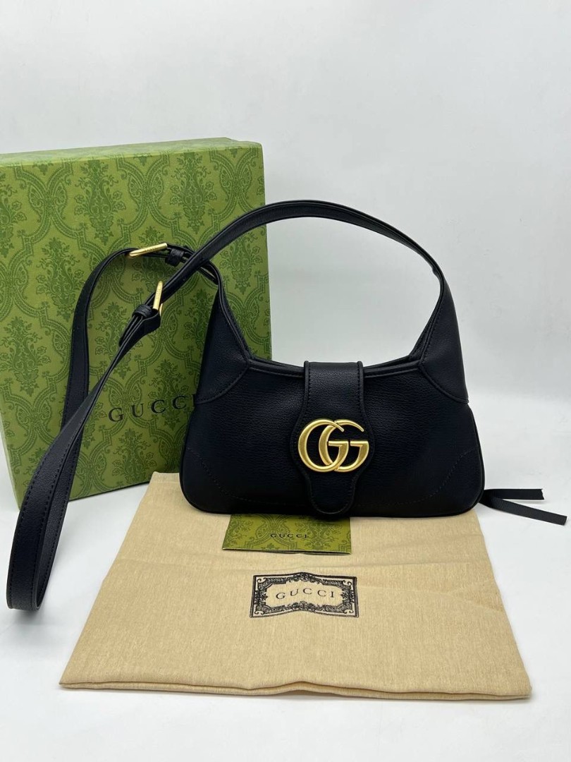 Женская кожаная сумка Gucci 2023-2024 26х15 черная