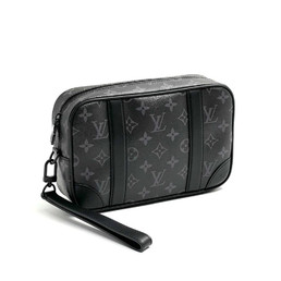 Женская кожаная сумка Louis Vuitton 2023-2024 черная с орнаментом