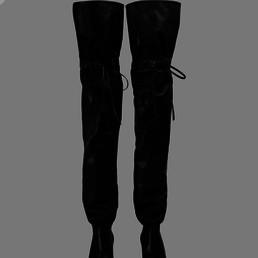 Ботфорты Gucci Original GG кожаные черные