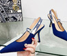 Женские текстильные туфли Christian Dior 2023-2024 синие