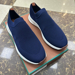 Мужские текстильные кроссовки Loro Piana 2023-2024 синие