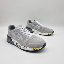 Мужские текстильные кроссовки Premiata 2023-2024 серые