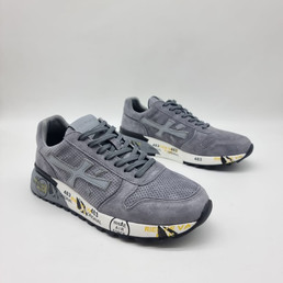 Мужские текстильные кроссовки Premiata 2023-2024 светло-серый