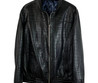 Мужская куртка Zilli 2023-2024 черная из кожи крокодила