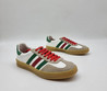 Женские замшевые кроссовки Gucci Gazelle 2023-2024 бежевые