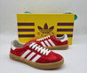 Женские замшевые кроссовки Gucci Gazelle 2023-2024 красные