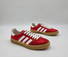Женские замшевые кроссовки Gucci Gazelle 2023-2024 красные