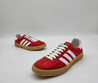 Женские замшевые кроссовки Gucci Gazelle 2023-2024 красные