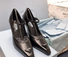 Женские кожаные туфли Prada 2023-2024 черные