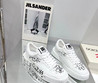 Женские кожаные кроссовки Dolce&Gabbana 2023-2024 белые с надписями