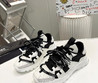 Мужские комбинированные кроссовки Dolce&Gabbana 2023-2024 белые с черным