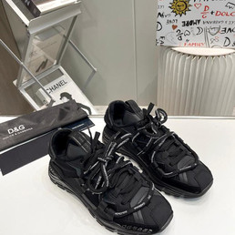 Мужские комбинированные кроссовки Dolce&Gabbana 2023-2024 черные