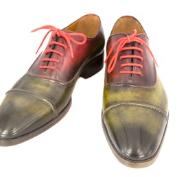 Мужские кожаные туфли Santoni Brown