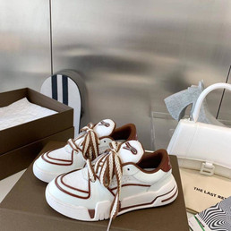 Женские кожаные кроссовки The Last Redemption 2023-2024 белые с коричневым