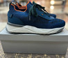 Мужские текстильные кроссовки Santoni 2023-2024 синие