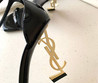 Женские кожаные туфли Saint Laurent Opyum 2023-2024 черные