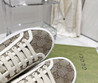 Женские текстильные кеды Gucci 2023-2024 бежевые