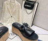 Женские кожаные шлепанцы Prada 2023-2024 черные