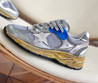 Женские комбинированные кроссовки Golden Goose 2023-2024 серые с синим