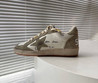 Женские комбинированные кроссовки Golden Goose 2023-2024 белые с серым