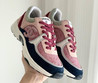 Женские текстильные кроссовки Chanel 2023-2024 розовые