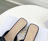 Женские кожаные туфли Christian Dior 2023-2024 черные со стразами