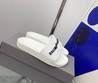 Женские резиновые шлепанцы Balenciaga 2023-2024 белые