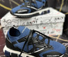 Мужские текстильные кроссовки Dolce & Gabbana 2023-2024 синие с логотипом