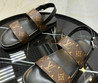 Мужские кожаные сандалии Louis Vuitton 2023-2024 коричневые