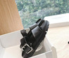 Женские кожаные сандалии Prada 2023-2024 черные