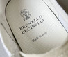 Мужские замшевые кроссовки Brunello Cucinelli 2023-2024 серые с серой замшей