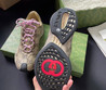 Женские текстильные кроссовки Gucci 2023-2024 коричневые