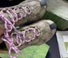 Женские текстильные кроссовки Gucci 2023-2024 коричневые