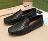 Мужские кожаные мокасины Gucci 2023-2024 черные