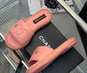 Женские полиуретановые шлепанцы Chanel 2023-2024 розовые
