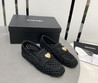 Женские плетеные мокасины Chanel 2023-2024 черные