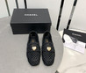 Женские плетеные мокасины Chanel 2023-2024 черные