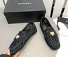 Женские плетеные мокасины Chanel 2023-2024 черные