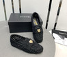 Женские плетеные мокасины Chanel 2023-2024 черные