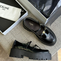 Женские кожаные босоножки Celine 2023-2024 черные