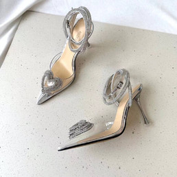 Женские атласные туфли Mach & Mach 2023-2024 прозрачные