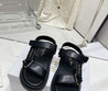 Женские кожаные сандалии Christian Dior 2023-2024 черные